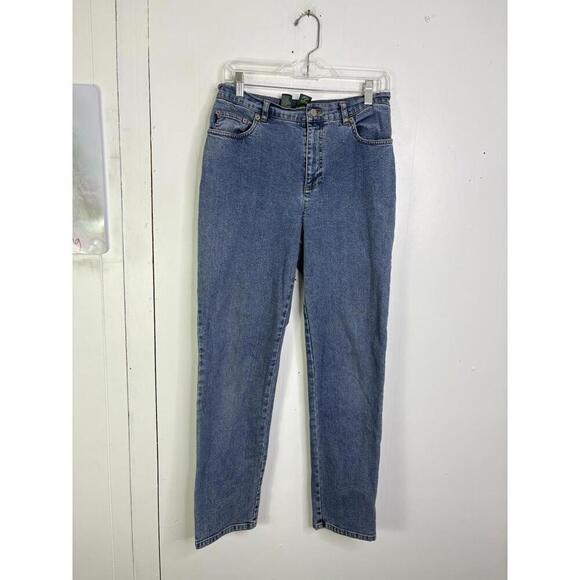 Lauren Ralph Lauren Denim - Lauren Ralph Lauren Jeans Womens 6 90s Retro Vintage Straight Farmhouse Country